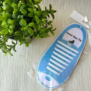 White Silicone Laceless Shoe Laces